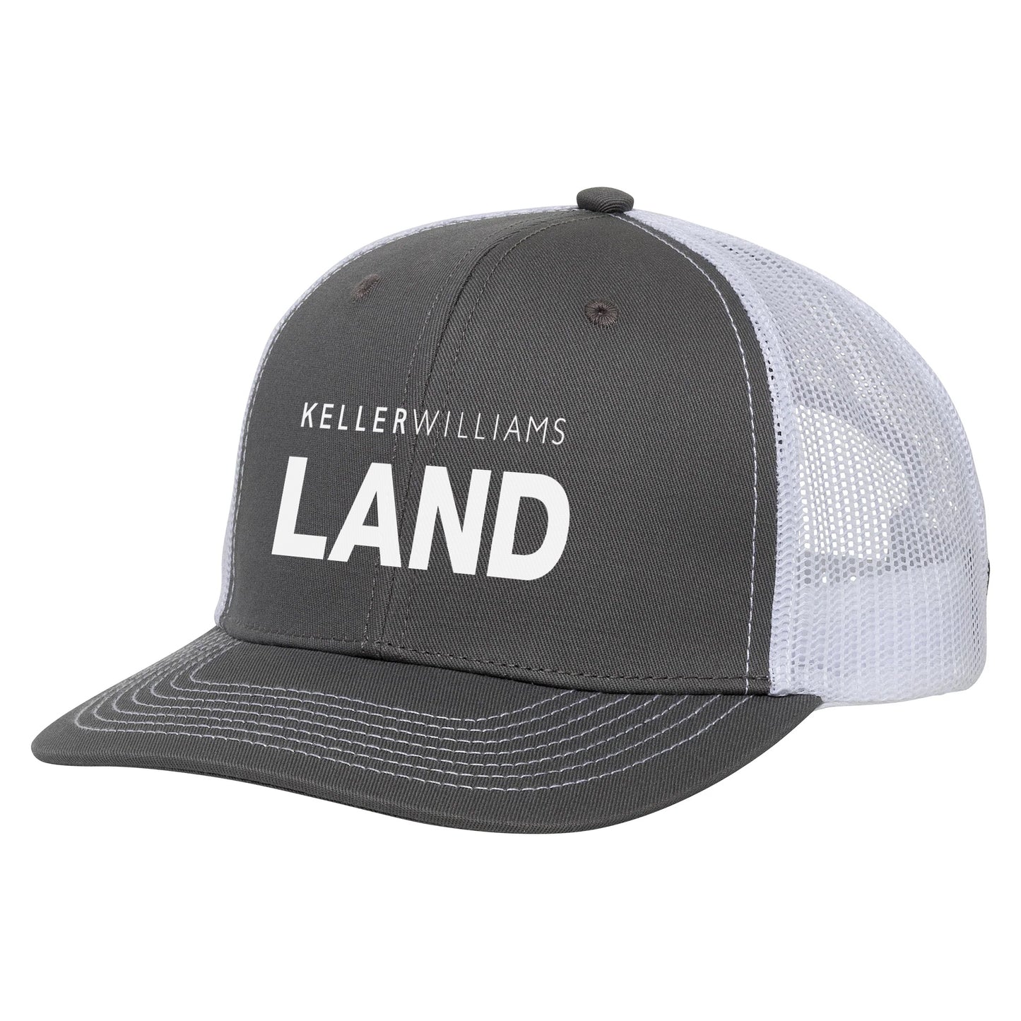 GunMetal Gray/White MeshBack Cap